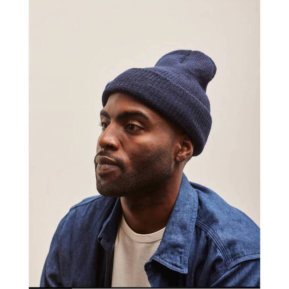 ENGINEERED GARMENTS wool watch cap navy blue Nepenthes nyc - Picture 3 of 4